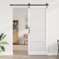 Berkfield Home Interior Door with Glass "ORKDAL" White 93x232x4 cm | Size: 93 x 232 x 4 cm