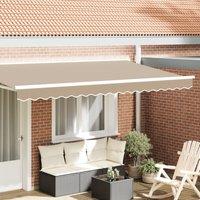 Berkfield Home Awning Valance for 4 m Frame Beige 3.8x0.2 m