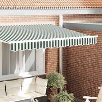 Berkfield Home Awning Valance for 3.5 m Frame Green & White 3.3x0.2 m