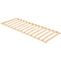 Berkfield Home Slatted Bed Base with 19 Slats 80x190 cm in Beige