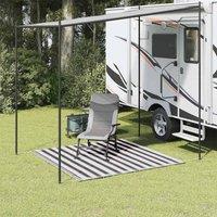 Berkfield Home Tent Carpet 200x200 cm Anthracite & White