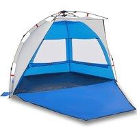 Berkfield Home Beach Tent 2-Person Azure Blue Quick Release Waterproof