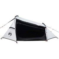 Berkfield Home Camping Tent Tunnel 2-Person White Blackout Fabric Waterproof