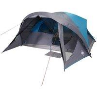 Berkfield Home Family Tent Cabin 6-Person Blue Waterproof