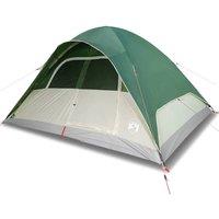 Berkfield Home Family Tent Dome 6-Person Green Waterproof
