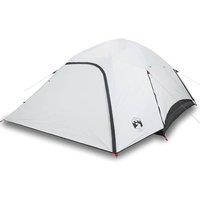 Berkfield Home Family Tent Dome 6-Person White Blackout Fabric Waterproof
