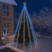 Berkfield Home Tree Lights with 500 LEDs Blue 500 cm Indoor Outdoor