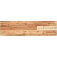 Berkfield Home Table Top Rectangular 100x20x2 cm Solid Wood Acacia in Brown | Size: 100 x 20 x 2 cm