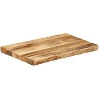 Berkfield Home Table Top Live Edge 50x40x2.5 cm Solid Wood Rough Mango in Brown