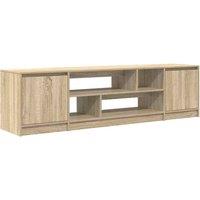 Berkfield Home TV Cabinet Sonoma Oak 188.5x41x50 cm Engineered Wood in Light Brown