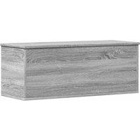 Berkfield Home Storage Box Grey Sonoma 90x35x35 cm Engineered Wood | Size: 90 x 35 x 35 cm