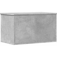 Berkfield Home Storage Box Concrete Grey 60x35x35 cm Engineered Wood | Size: 60 x 35 x 35 cm