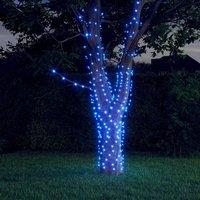 Berkfield Home Solar Fairy Lights 5 pcs 5x200 LED Blue Indoor Outdoor