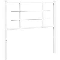 Berkfield Home Metal Headboard White 100 cm