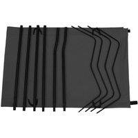 Berkfield Home Comfortable Camping Bed 180x60x19 cm Oxford Fabric & Steel Black | Size: 180 x 60 x 19 cm