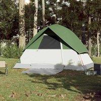Berkfield Home Modern Camping Tent Dome 3-Person Green Waterproof