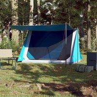 Berkfield Home Modern Camping Tent 2-Person Blue Waterproof