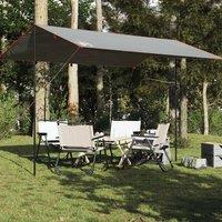 Berkfield Home Comfortable Camping Tarp Grey & Orange 400x294 cm Waterproof