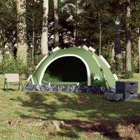 Berkfield Home Modern Camping Tent 4-Person Green Quick Release