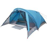 Berkfield Home Modern Camping Tent Cabin 4-Person Blue Waterproof