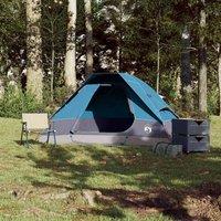 Berkfield Home Modern Camping Tent Dome 2-Person Blue Waterproof