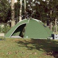 Berkfield Home Modern Camping Tent 8-Person Green Waterproof