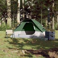 Berkfield Home Modern Camping Tent Dome 2-Person Green Waterproof