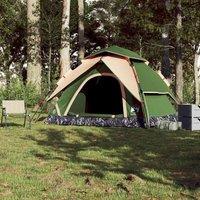 Berkfield Home Modern Camping Tent Dome 5-Person Green Quick Release