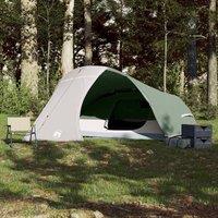 Berkfield Home Modern Camping Tent Dome 4-Person Green Waterproof