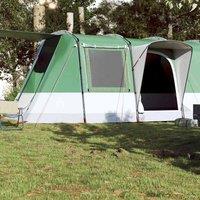 Berkfield Home Modern Camping Tent Tunnel 4-Person Green Waterproof