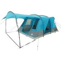 Berkfield Home Modern Camping Tent Tunnel 5-Person Blue Waterproof
