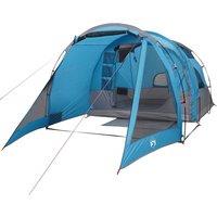 Berkfield Home Modern Camping Tent Tunnel 4-Person Blue Waterproof