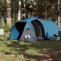Berkfield Home Modern Camping Tent Tunnel 2-Person Blue Waterproof