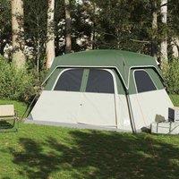 Berkfield Home Modern Family Tent Cabin 6-Person Green Waterproof