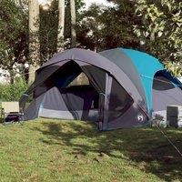 Berkfield Home Modern Family Tent Cabin 6-Person Blue Waterproof