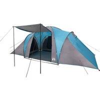 Berkfield Home Modern Family Tent Dome 6-Person Blue Waterproof
