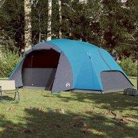 Berkfield Home Modern Family Tent Crossvent 8-Person Blue Waterproof