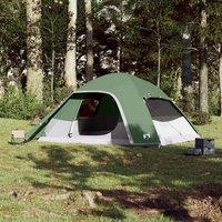 Berkfield Home Modern Family Tent Dome 6-Person Green Waterproof
