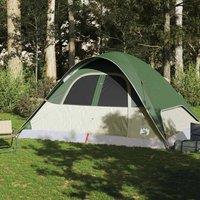Berkfield Home Modern Family Tent Dome 6-Person Green Waterproof
