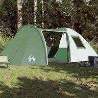 Berkfield Home Modern Family Tent Dome 6-Person Green Waterproof
