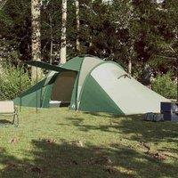 Berkfield Home Modern Family Tent Dome 6-Person Green Waterproof