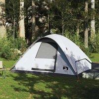 Berkfield Home White Family Tent Dome 6-Person White Blackout Fabric Waterproof