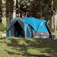 Berkfield Home Modern Family Tent Tipi 8-Person Blue Waterproof