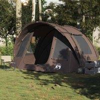 Berkfield Home Comfortable Fishing Tent 2-Person Brown Waterproof