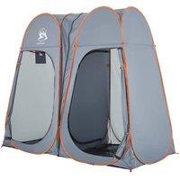 Berkfield Home Privacy Tent Grey & Orange Pop-up Waterproof