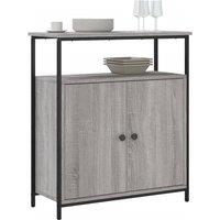 Berkfield Home Sideboard Grey Sonoma 70x30x80 cm Engineered Wood | Size: 70 x 30 x 80 cm