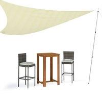 Berkfield Home Telescopic Tarp Poles with Length of 102-260 cm 2 pcs Aluminum