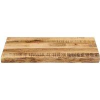 Berkfield Home Table Top Live Edge 50x40x2.5 cm Solid Wood Rough Mango in Brown
