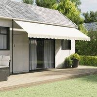 Berkfield Home Replacement Fabric for Awning Valance Cream Stripe 5 m