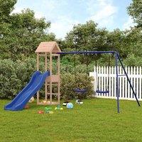 Berkfield Home Outdoor Playset Solid Wood Douglas in Brown